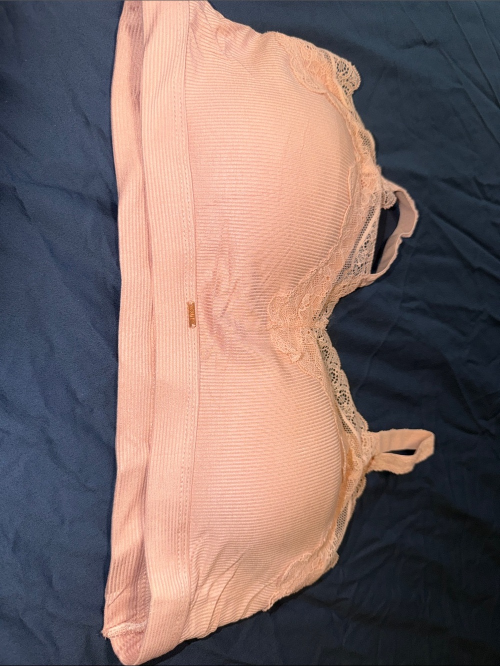Everyday Lace-Trim Bralette in light pink